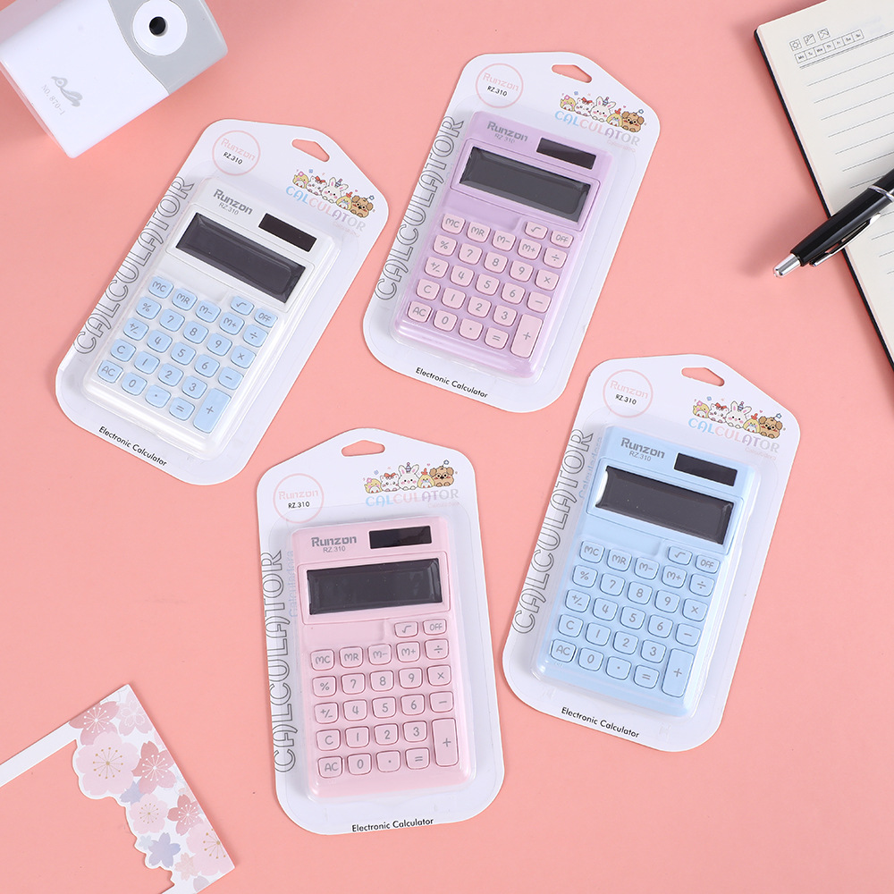 The RZ-310 solar-powered calculator is a cute and good-looking scientific computer with a high level of appearance. It is a small, portable office calculator