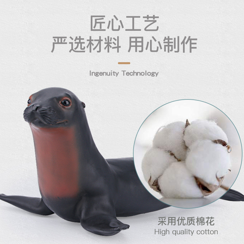 New Kaina Soft Rubber Marine Simulation Inflatable cotton-filled Marine Life Series 2 Model Children's ornaments Sharks and crocodiles Specification image