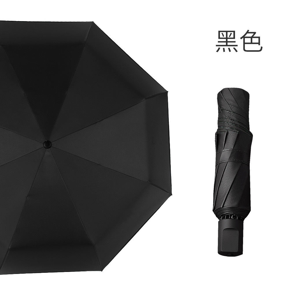 Large black rubber folding umbrellas, men's and women's umbrellas, manual sun protection and UV protection umbrellas wholesale, all-weather umbrellas Application Scenario