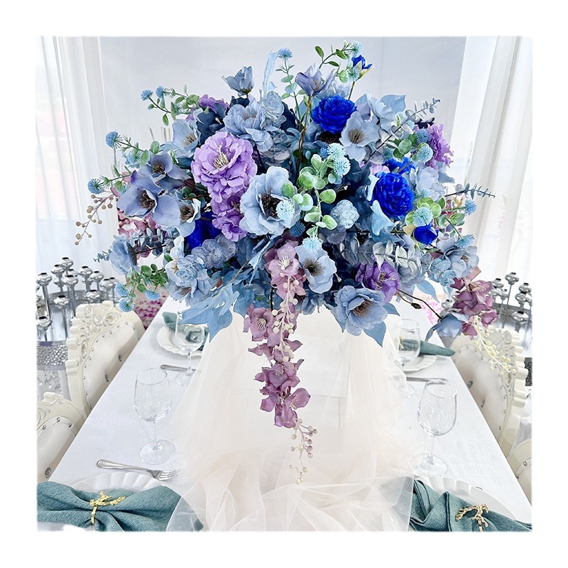 仿真花DIY发饰配件/仿真花/5朵塑膠花/假花/假花批发白底实物图