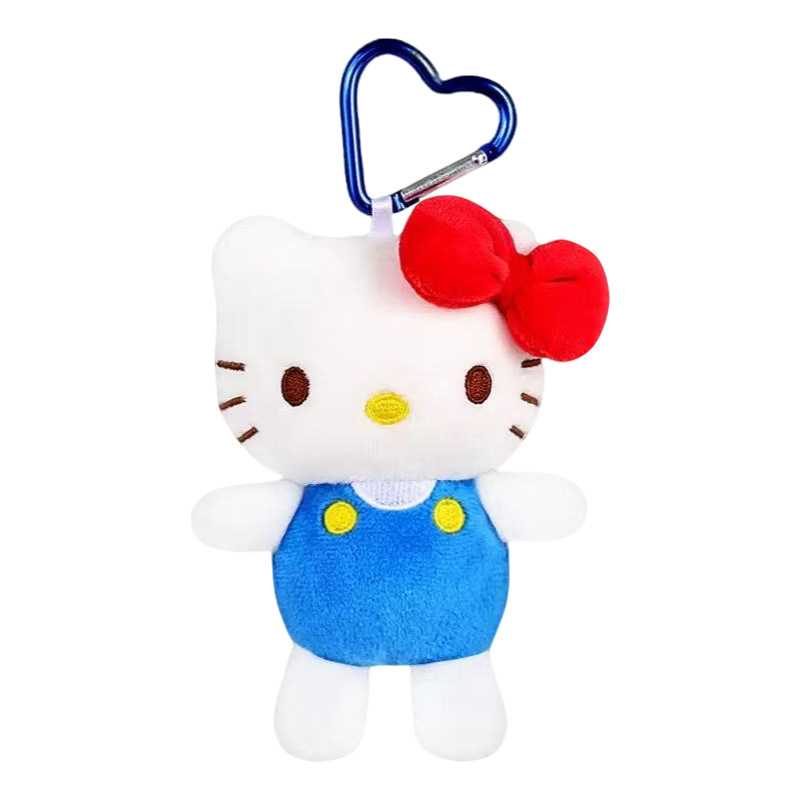 Sanrio official HelloKitty pendant, plush toy keychain, cute kt cat doll bag, small pendant Item Picture