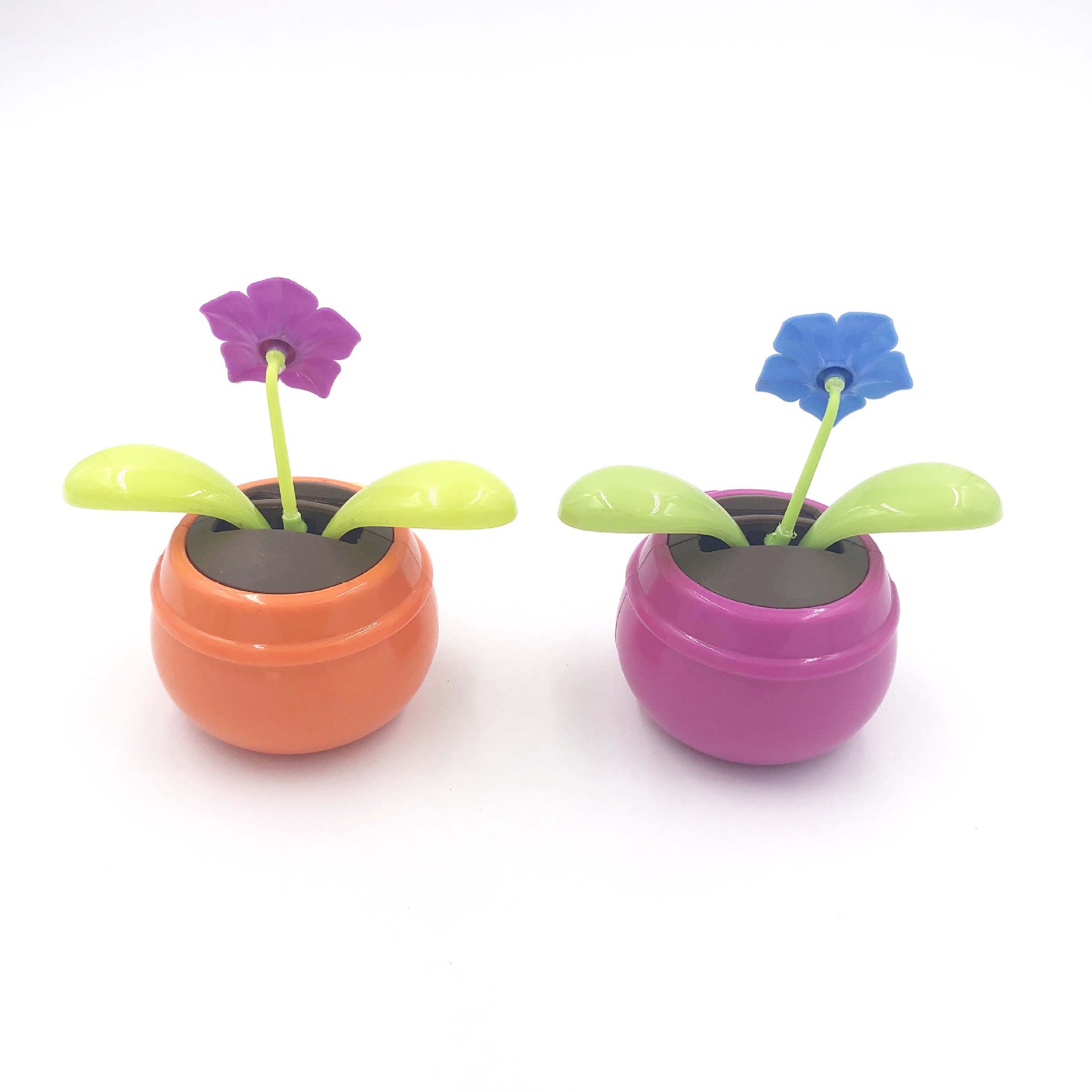 Solar-powered car ornaments, car sunflowers, automatic oscillating apple blossoms, creative car decorations Specification image