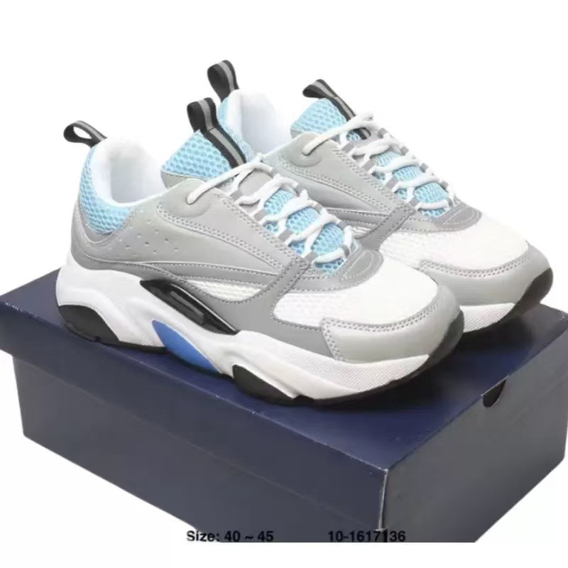The new B22 sporty and casual thick-soled, fashionable, retro and breathable men's and women's height-increasing dad shoes for the European station are now available for cross-border use Specification image