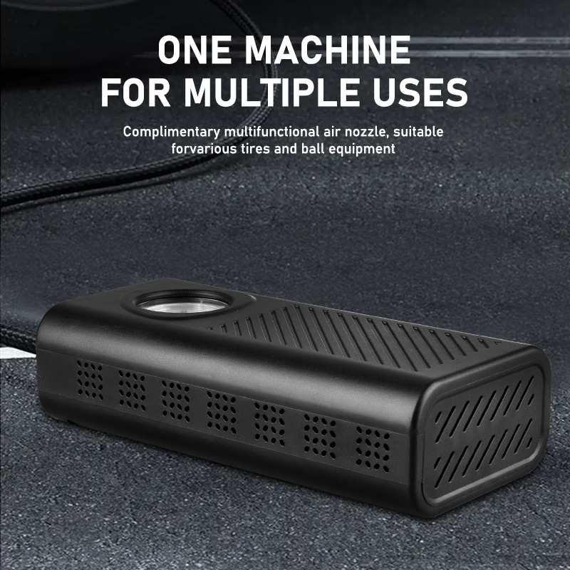 跨境车家双用无线充气泵打气筒便携电动车轿车摩托车自行车充电打产品图