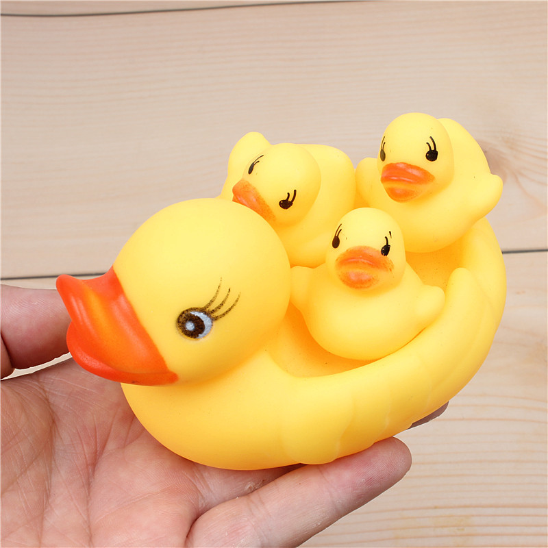 Wholesale "Jiaojiao Duck" in large and small net bags, mother and baby ducks, playable ducks, baby bath and swimming toys details Picture