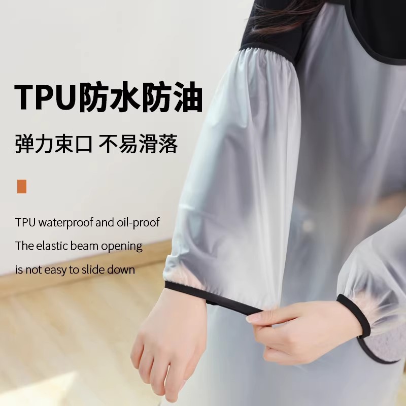 Soft leather sleeve covers are waterproof, oil-proof and dirt-resistant. They are specially designed for the kitchen, work, aquaculture and other tasks. They are wear-resistant and suitable for both men and women Specification image