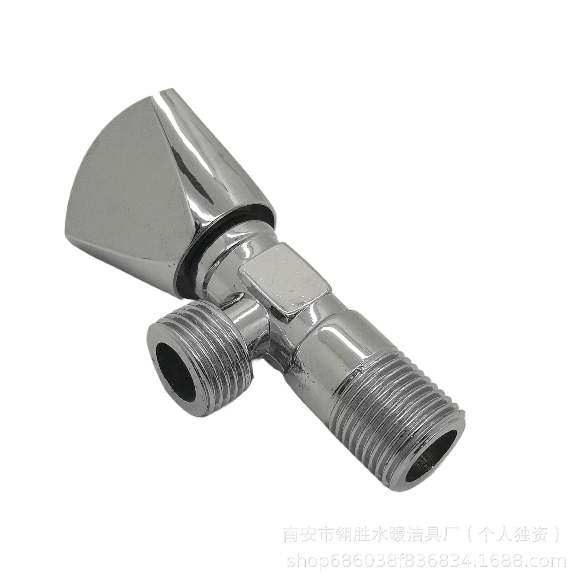 厂家直供跨境外贸款慢开螺旋铜芯 出水口1/2马桶止水开关调流角阀