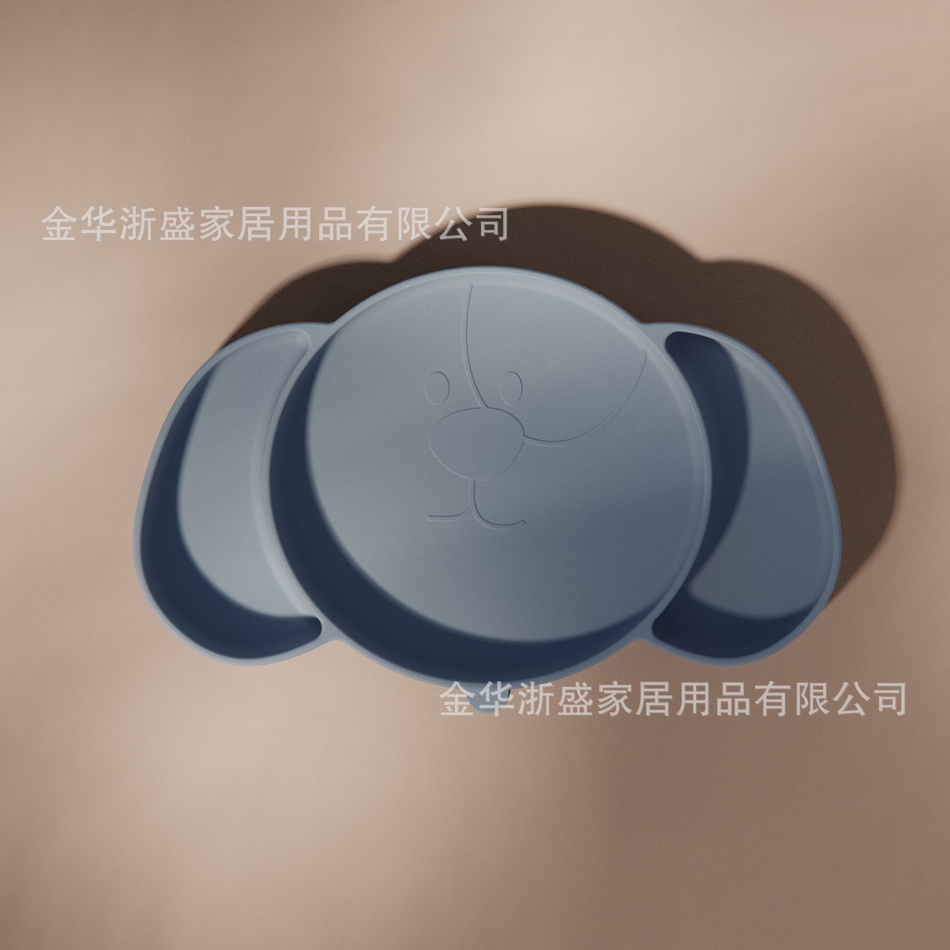 Cartoon foot sole silicone dinner plate, high-strength suction one-piece children's silicone feeding compartment suction cup type dinner plate Application Scenario