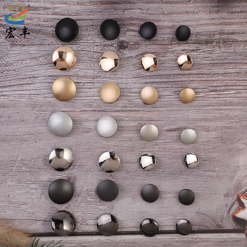 [fabricante en stock] seta metal abrigo abrigo abrigo abrigo de viento botones redondos semicirculares hebillas decorativas muchos modelos disponibles en stock Application Scenario