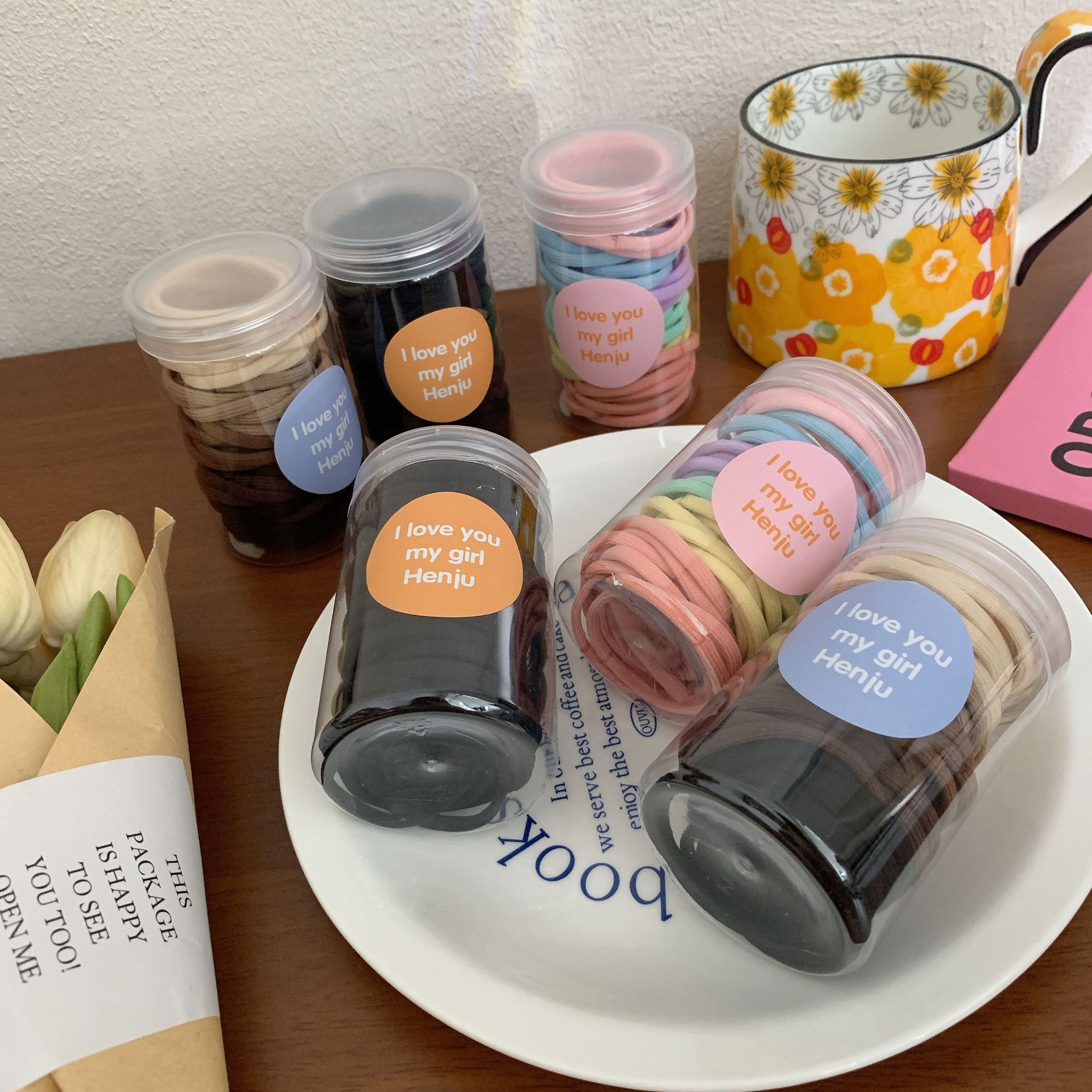 New children's hair accessories from South Korea: high-elasticity, thickened, non-damaging to hair, girls' hair ties, hair bands, and headwear for women
