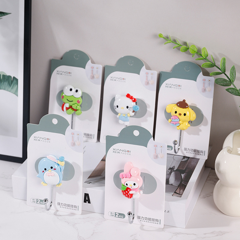 Creative cartoon, cute, strong adhesive key, wall hanging, hanger hook, traceless towel adhesive hook