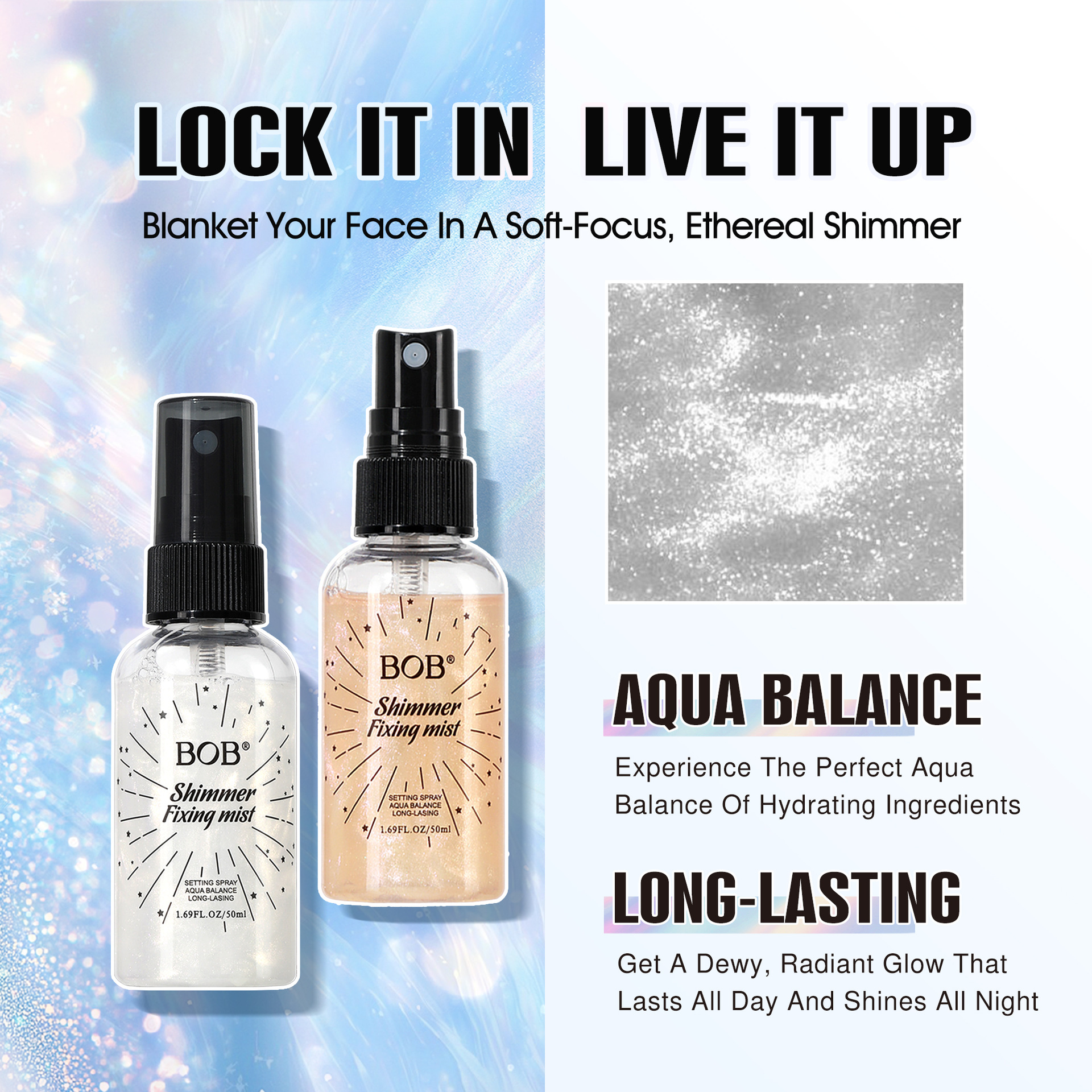 Cross-border genuine bob setting spray