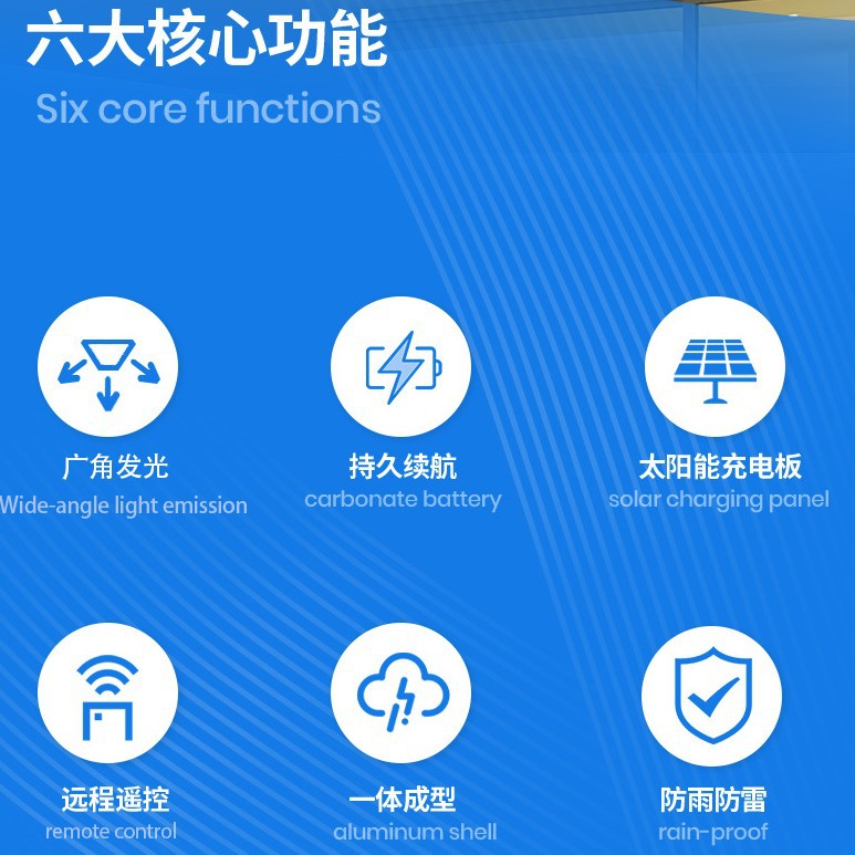 New telescopic pole integrated solar lamp, solar street lamp manufacturer wholesale outdoor lighting lamp, household garden lamp details Picture