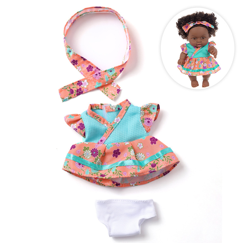 8-inch European and American rebirth doll clothing set, realistic baby fashion dress-up doll doll clothes Specification image