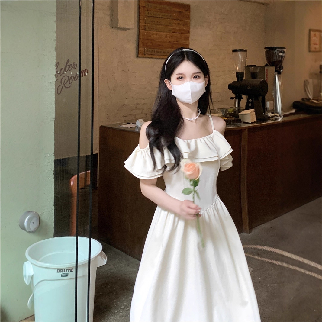 2025新款夏法式温柔风初恋甜美茶歇裙设计感小众森系小清新连衣裙