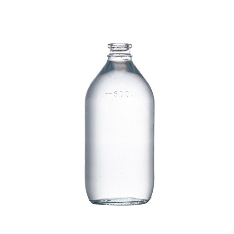 Thickened 250ml salt water bottle, 500ml infusion bottle, glucose bottle, medical laboratory reagent glass bottle, drip bottle Item Picture