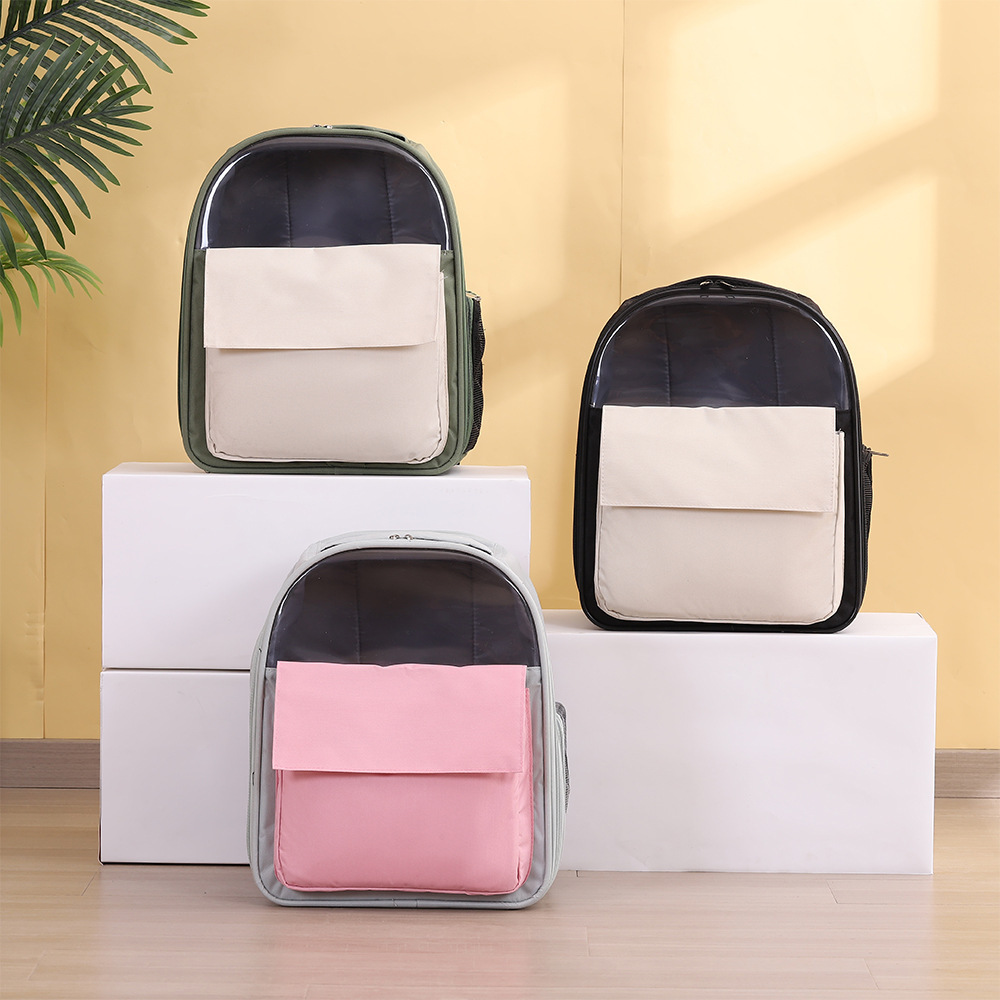 Wholesale of portable, breathable, double-shoulder large-capacity cat backpacks, dog school bags and pet bags that can be transformed into carrying bags