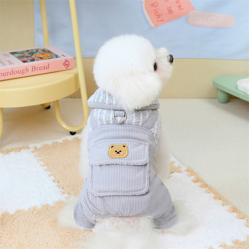 New autumn and winter dog sleeping jackets, four-legged cotton clothes, teddy bichon, small dog and cat pet clothes in stock from the manufacturer Application Scenario