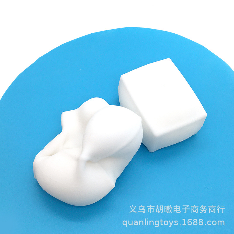 Relieve stress by kneading the water tofu. The malleable tofu water ball clay is super soft. It's a great stress-relieving tool for students in class Specification image