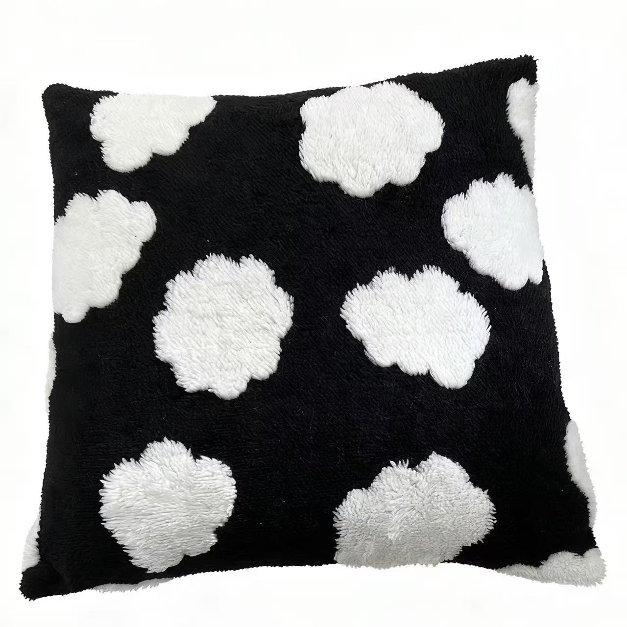 Cross-border best-selling Nordic ins living room sofa cushions, cut-wool cloud pattern bedroom decorative cushions, headboard backrests Item Picture