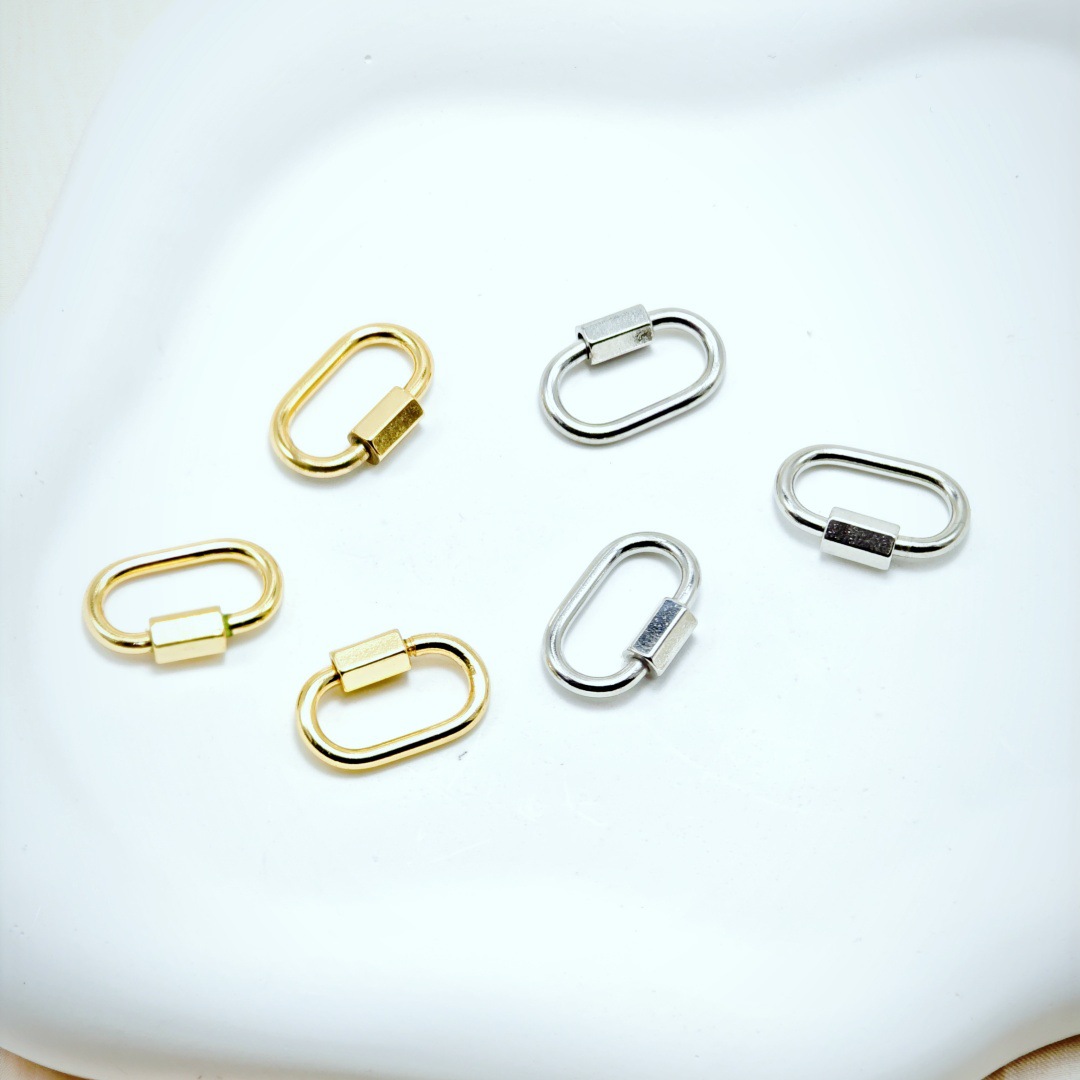 All-copper screw buckle, mountain climbing toy accessory chain, backpack lock piece buckle, hand screw safety buckle, copper screw buckle