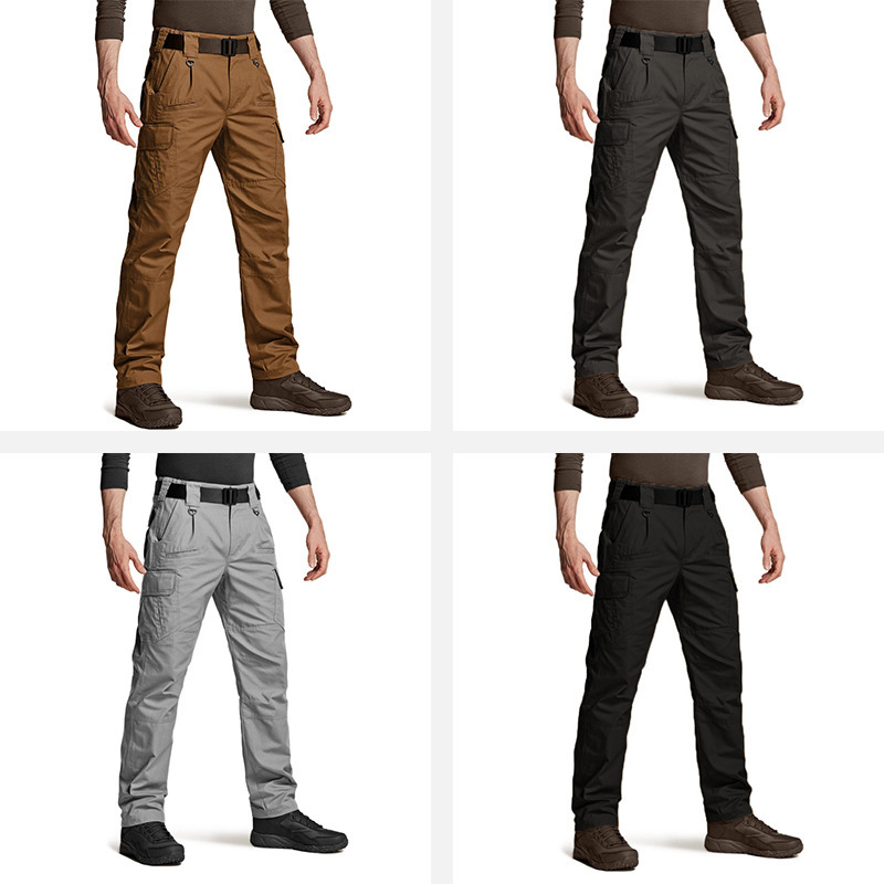 Cross-border men's outdoor sports workwear pants with multiple pockets, outdoor cycling, mountaineering and casual running pants in stock at the factory details Picture