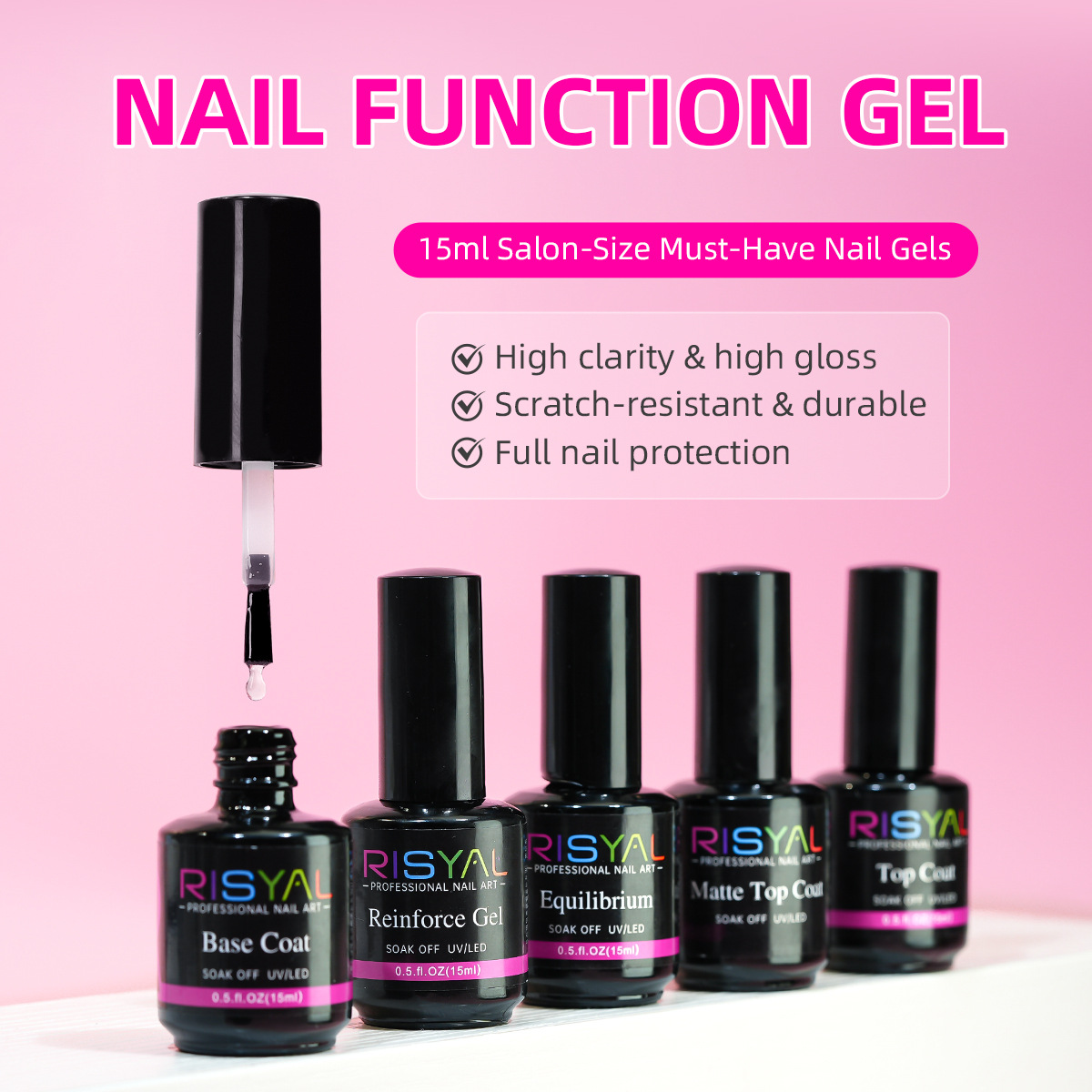shanilak's new nail art functional adhesive base adhesive, tempered sealing layer reinforcing adhesive, 15ml nail art adhesive, cross-border bestseller phototherapy adhesive wholesale
