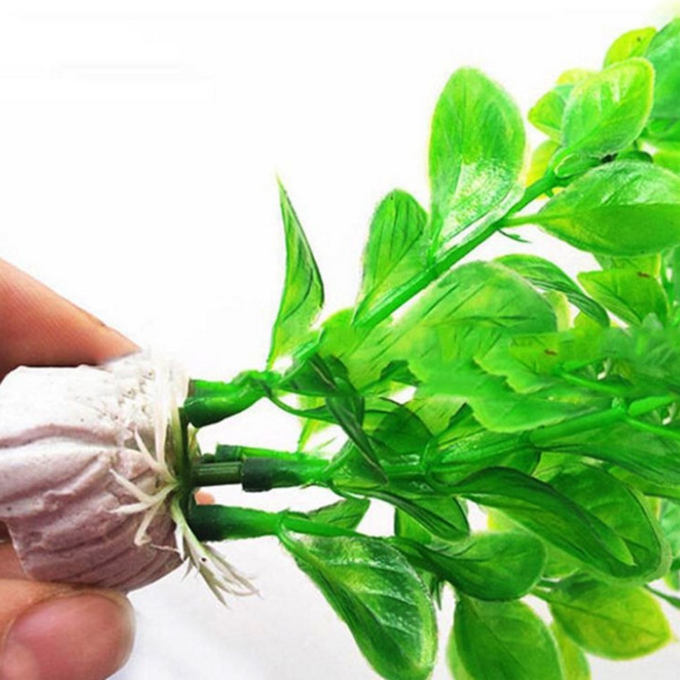 Wholesale high-quality fish tank simulation aquatic plants 25cm long plastic green grass aquarium decoration fish tank decoration aquatic plants Application Scenario
