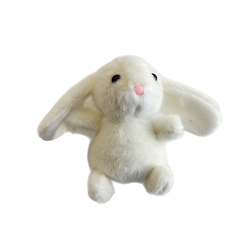Sweet little rabbit dolls, comforting and accompanying long-haired, big-eared rabbit plush toys, keychains, bags, pendants, figurines, gifts Item Picture