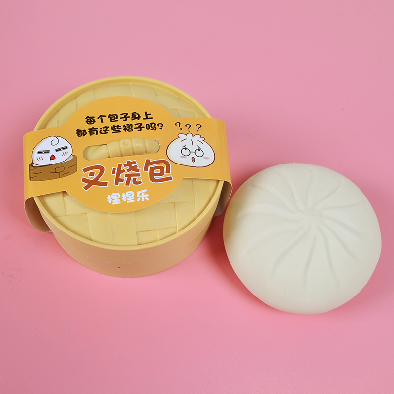 抖音同款解压大包子仿真大肉包高弹减压食玩礼物食物玩具厂家批发产品图