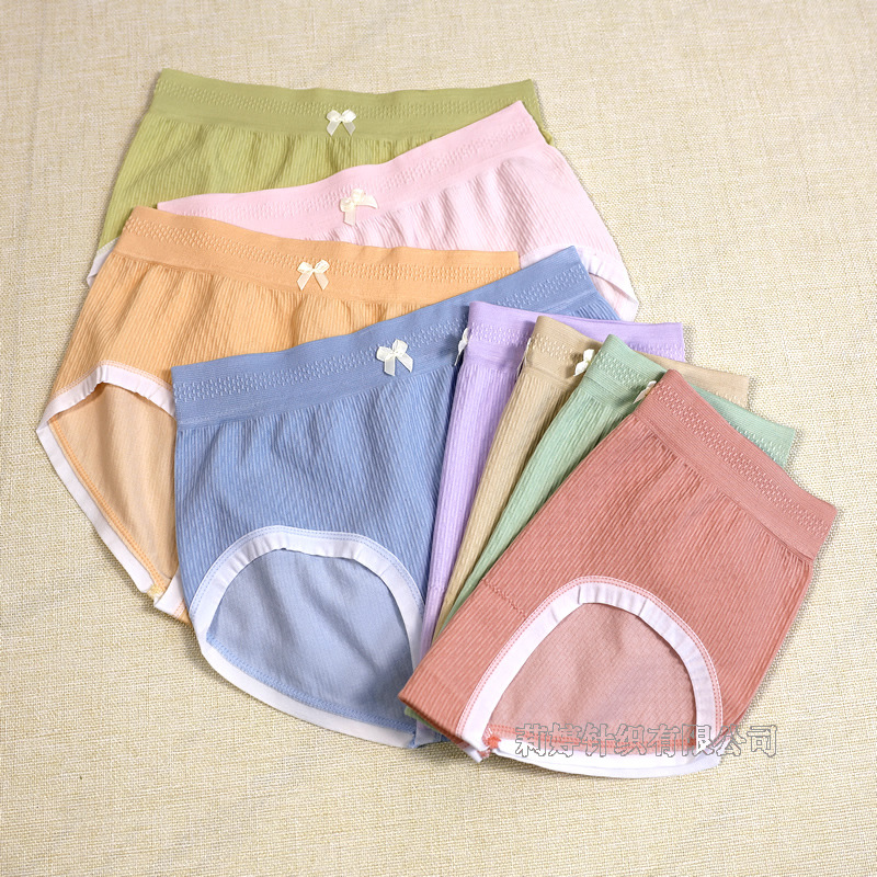 8条装云朵女士内裤中高腰无痕透气抗菌纯棉裆女生式三角内裤批发产品图