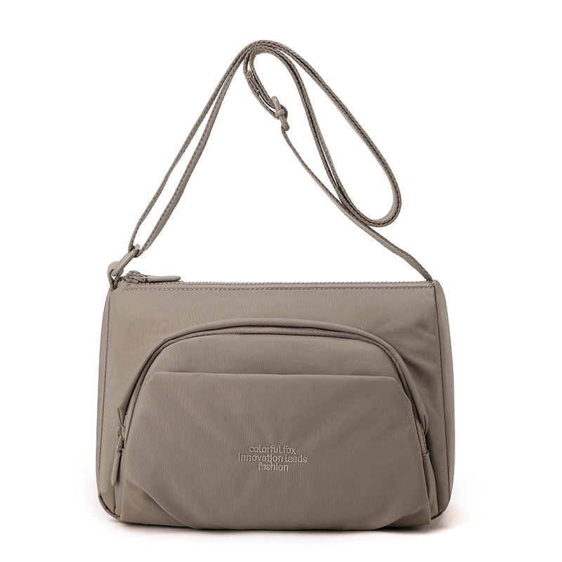 Large-capacity dumpling bag, lightweight travel crossbody bag, small square bag, multi-layer women's crossbody bag