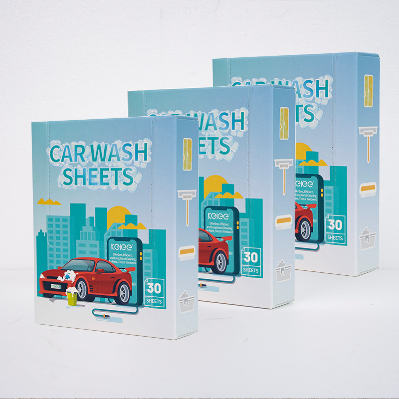 Factory direct supply of car concentrated cleaning car wash tablets, interior agent solid cleaning agent, English packaging Item Picture