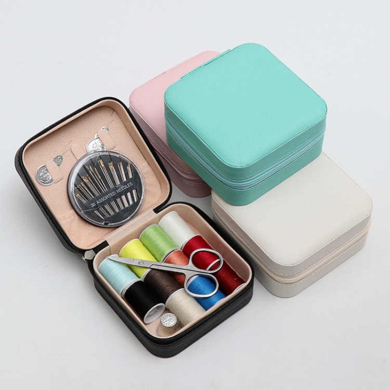 Household multi-functional portable sewing kit, high-end student dormitory multi-color sewing and mending needle and thread set, starting from one piece Specification image