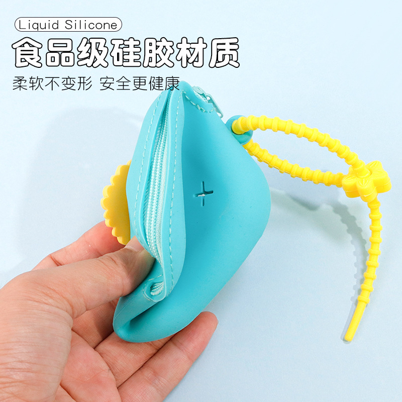 Wholesale of best-selling mini DIY hole coin purges, cute children's small square bags, headphones, data cables, and coin storage cases Specification image