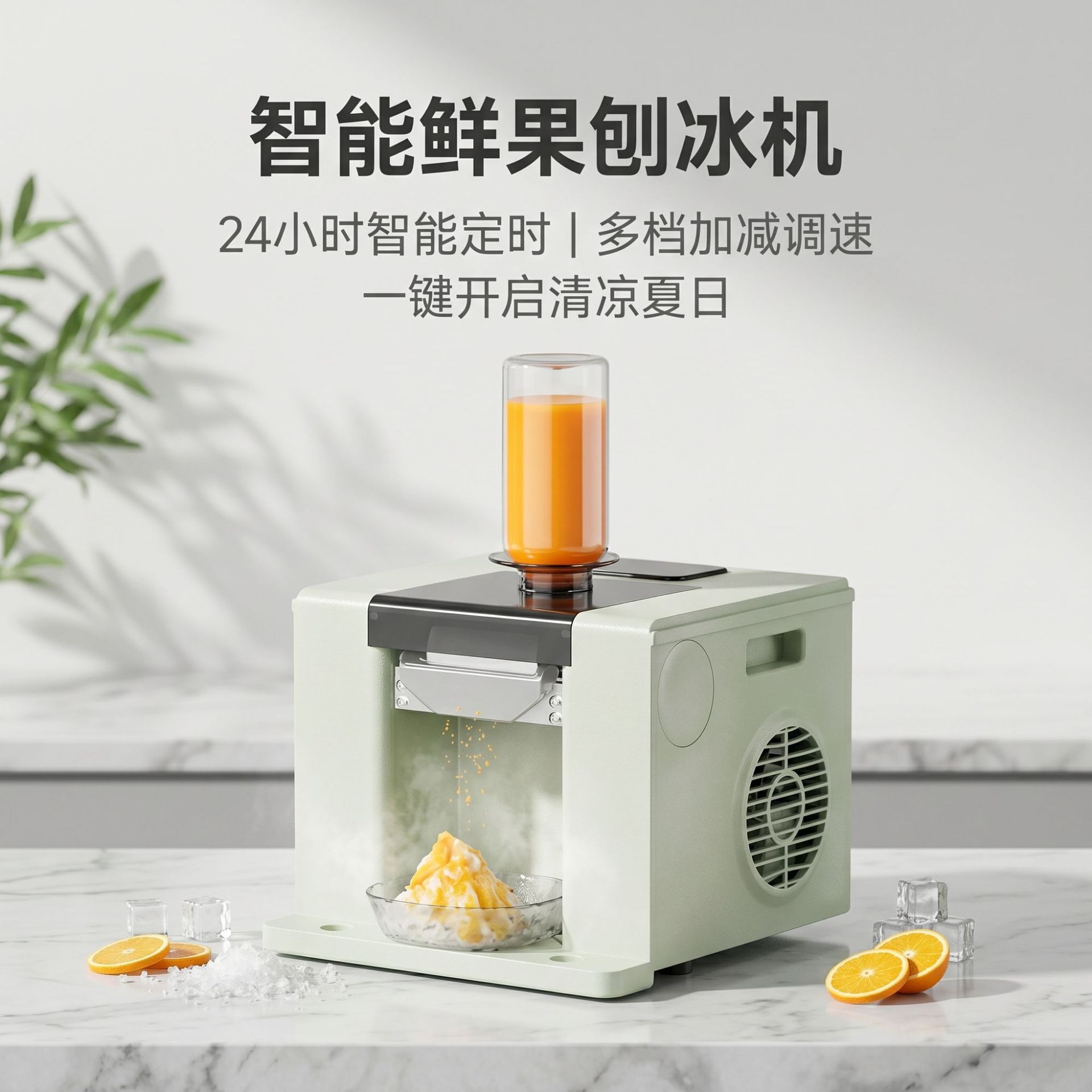 Commercial snowflake ice machine, fully automatic fluffy ice machine, special ice crusher for milk tea shops and bars, quick ice sand and shaved ice