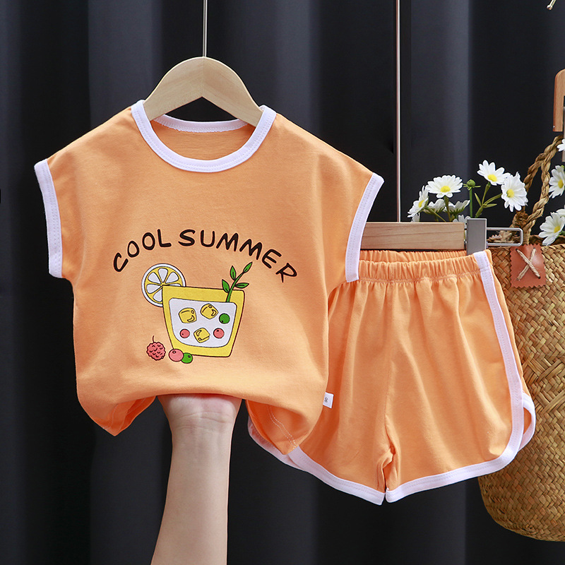 童装/婴儿纯棉套装礼盒/童装女童短/服装/宝宝套装夏季产品图
