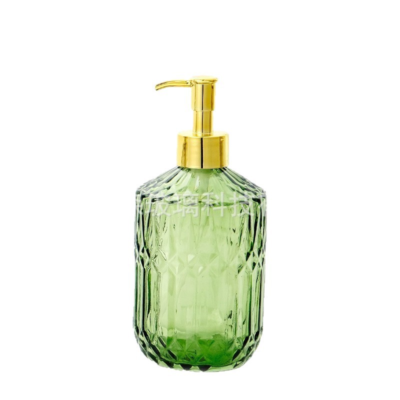 Hand sanitizer glass portioning bottles, travel portioning bottles, press-type light luxury sparkling bottles, bathroom shampoo and body wash bottles Item Picture