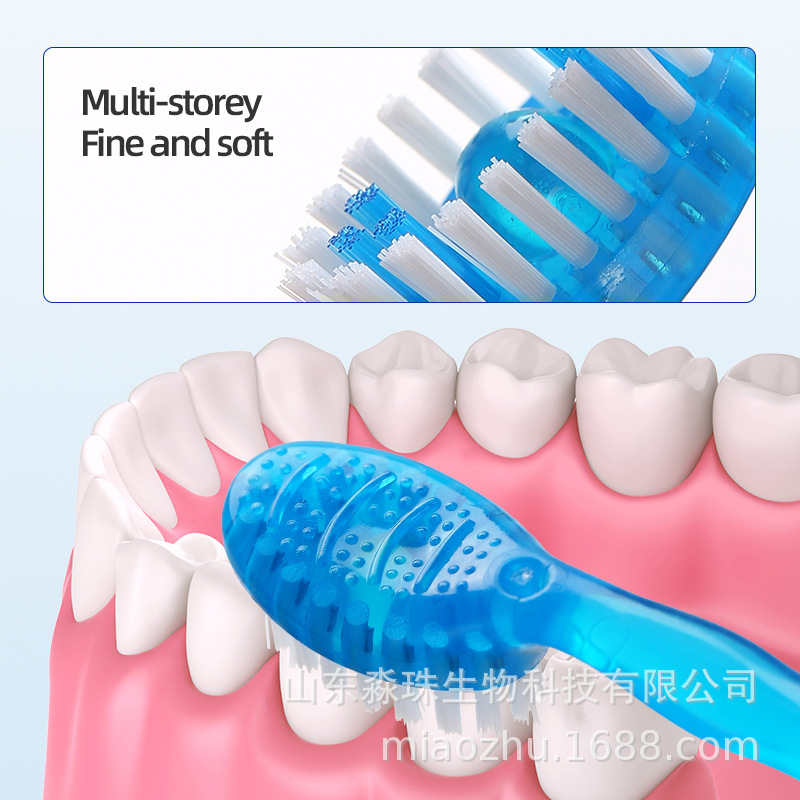 Three-sided children's toothbrush 2-yuan store, special toothbrush for Yiwu Department Store Specification image