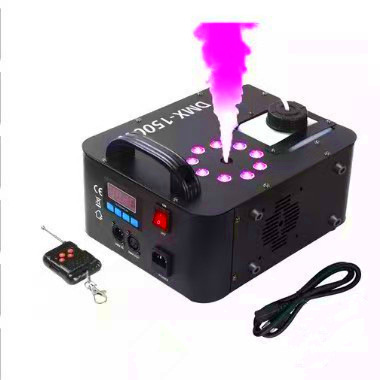 LED气柱烟机酒吧夜店婚庆舞台演出上喷烟雾机小型设备烟柱机图