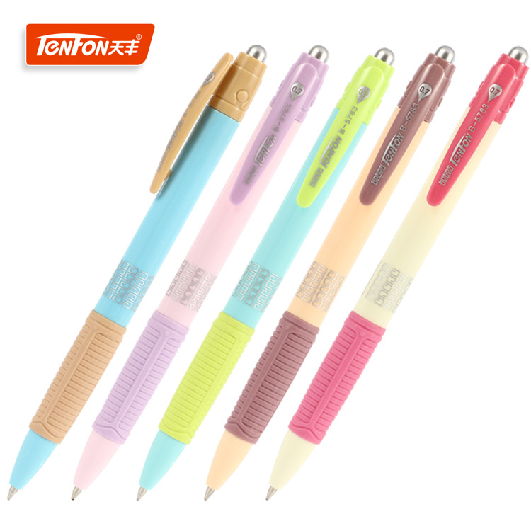Factory direct supply of pastel ballpoint pens, export version of plastic ballpoint pens 5783, advertising ballpoint pens full figure