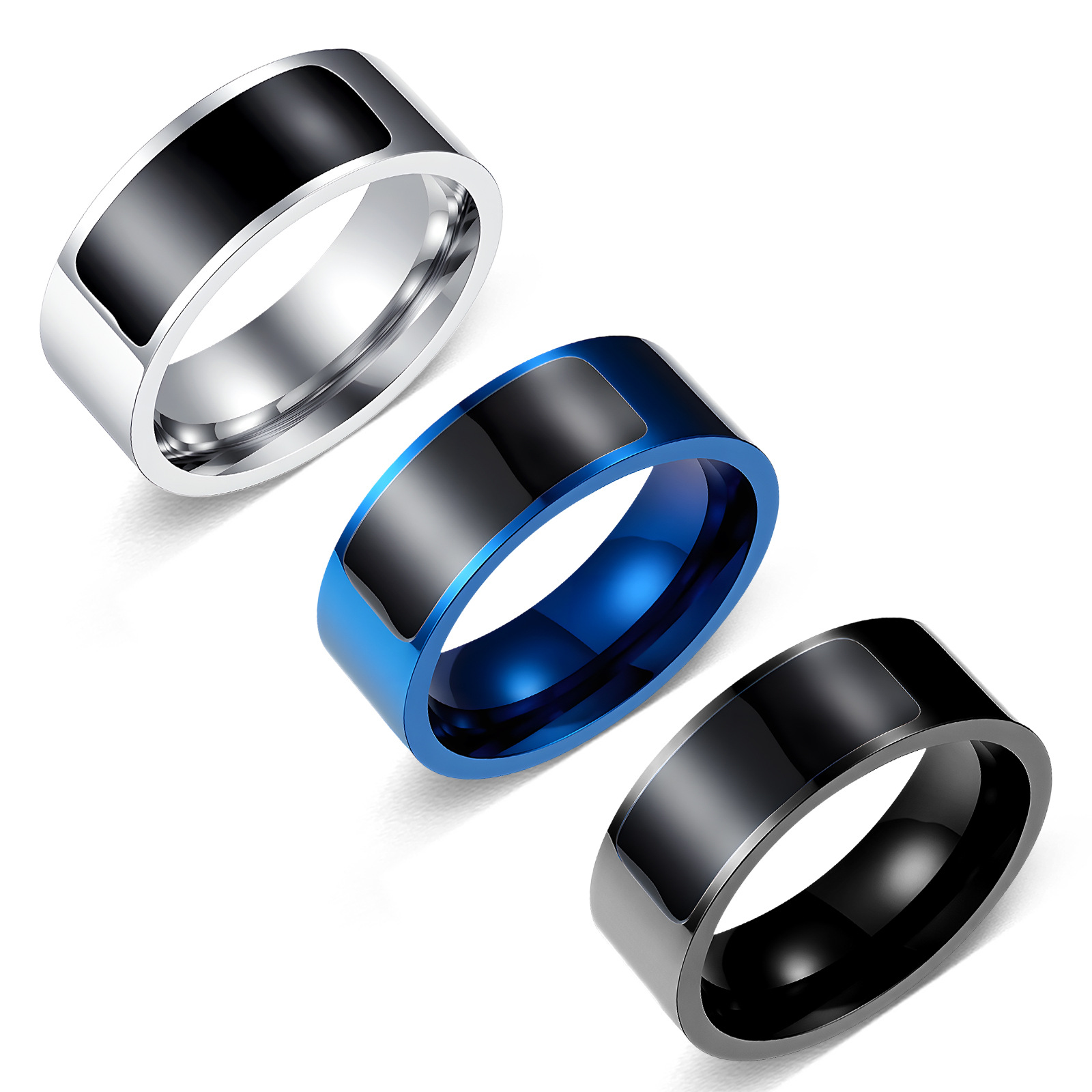 跨境货源手饰 新款钛钢NFC智能戒指 智能可穿戴设备饰品批发