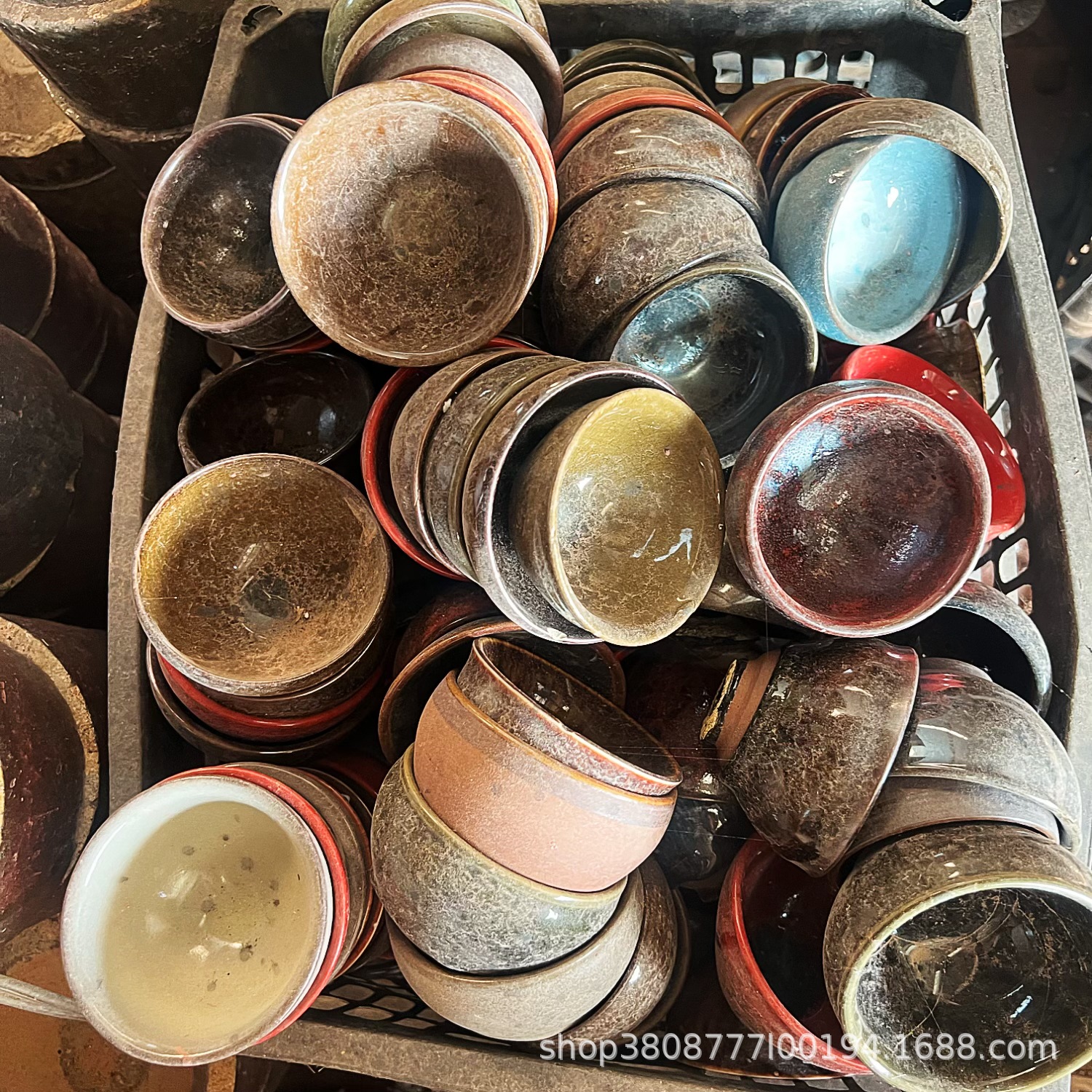 瑕疵建盏大量批发tk直播开窑专用建阳建盏主人杯量大款多随机发货