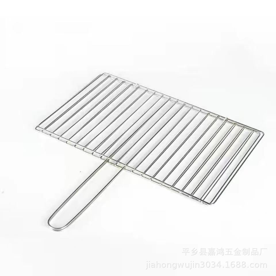 烧烤架/烧烤架子/烧烤/烤鱼夹/烤网白底实物图