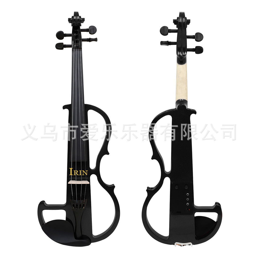 Crossover hot sale 4/4 violín electroacústico madera sólida violín silencioso para adultos y adolescentes conjunto de violín electrónico Item Picture