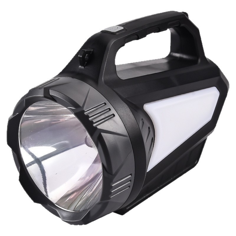 Strong solar charging outdoor ultra-bright large-capacity long-range led household durable patrol mine portable searchlight Item Picture