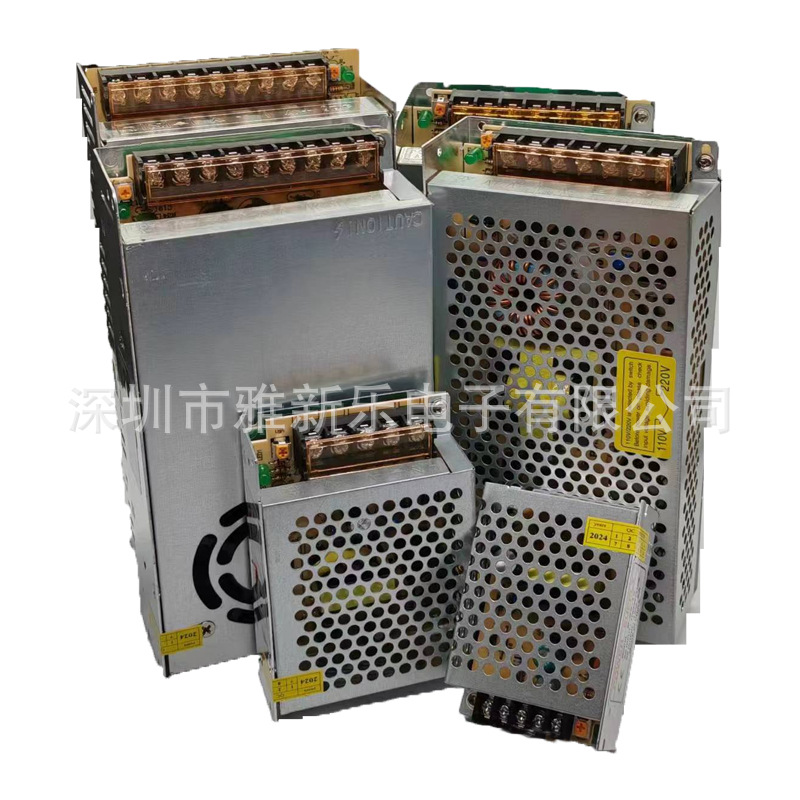 Factory direct supply of 12V iron shell switching power supply, LED light strip display screen, security monitoring DC regulated power supply Item Picture