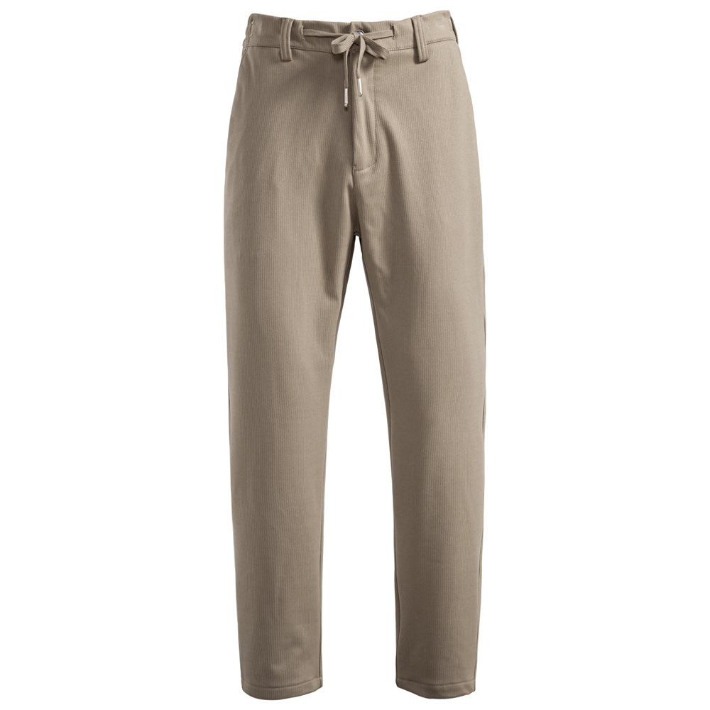 2025 Autumn/Winter new casual men's long pants, fashionable solid color versatile thickened business pants for men's bottom wear Item Picture