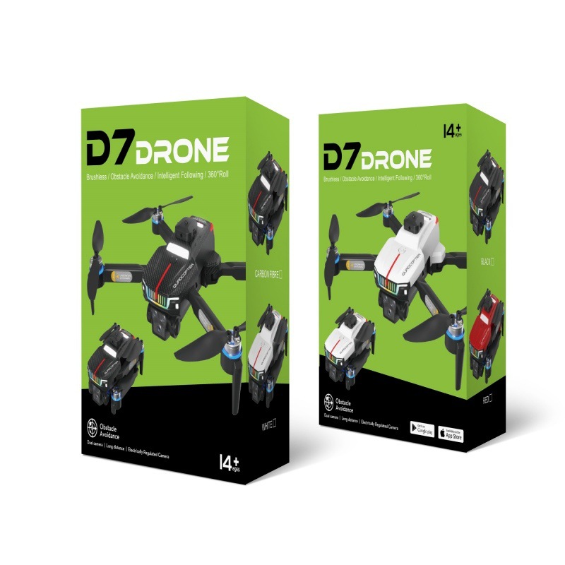 The new cross-border product D7 brushless motor high-definition aerial photography remote control airplane toy with GPS positioning and automatic return function for drones Item Picture