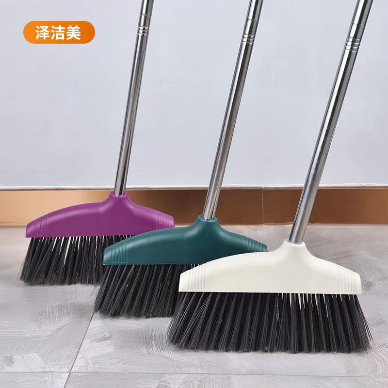 Household single soft-bristled broom, enlarged and thickened magic sweeping broom, hair sweeping and winnowing set details Picture